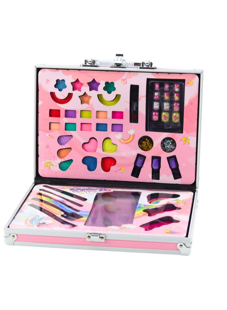 Beauty Set in a Suitcase Eyeshadow Brushes Nail Polish Unicorn - Image 2