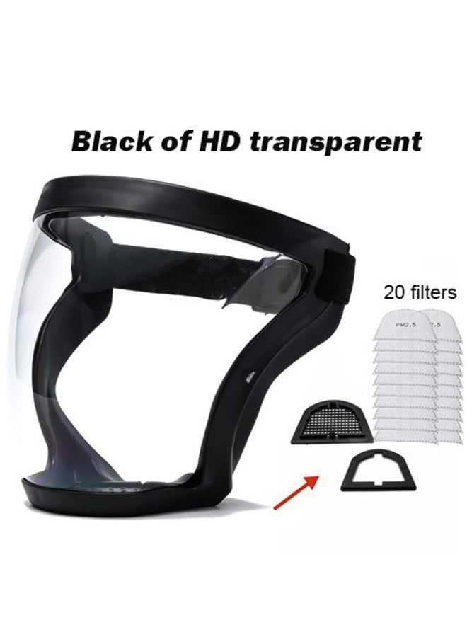 Dustproof Anti-fog Faceshield with Safety Glasses - Image 2