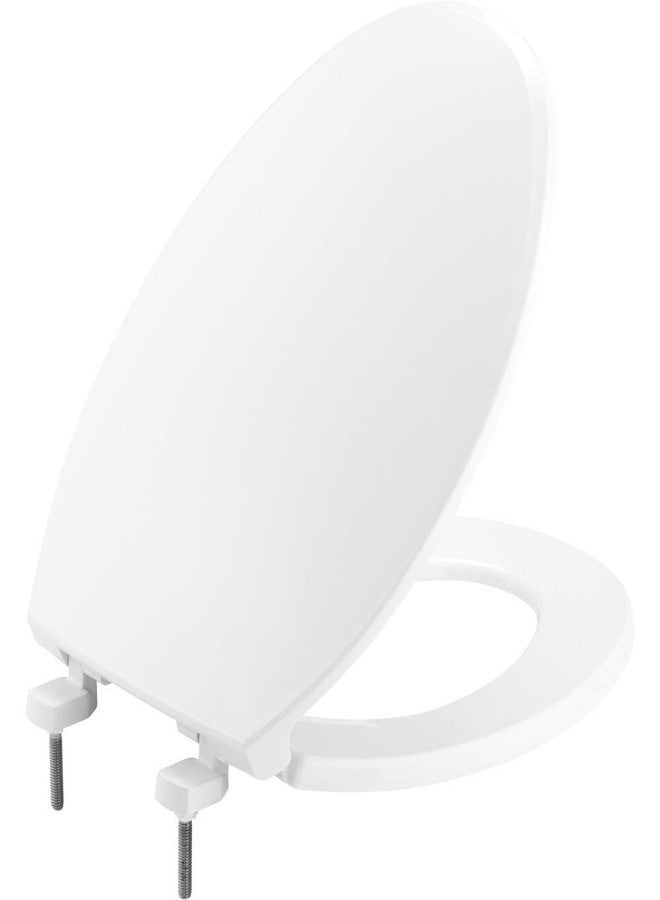 BEMIS 7600T Commercial Heavy Duty Closed Front Toilet Seat with Cover, Industrial Seat with Secure Installation, Elongated, White - Image 1