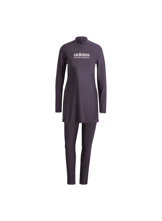 Adidas Adidas Fcw Ls Set Purple Swimming Suits For Women 30  - Image 2