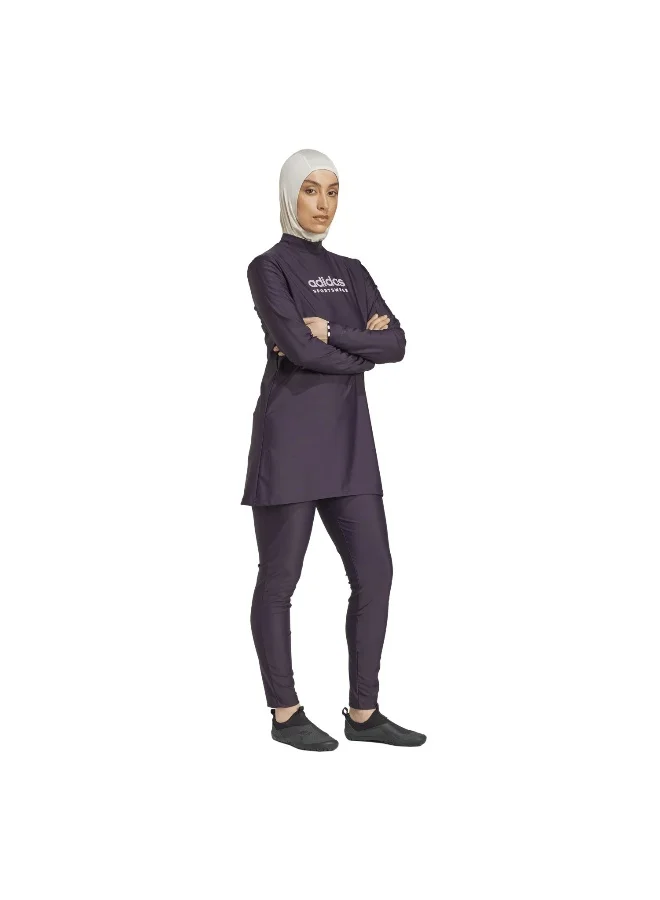 Adidas Adidas Fcw Ls Set Purple Swimming Suits For Women 30