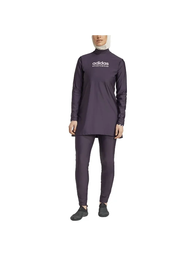Adidas Adidas Fcw Ls Set Purple Swimming Suits For Women 30
