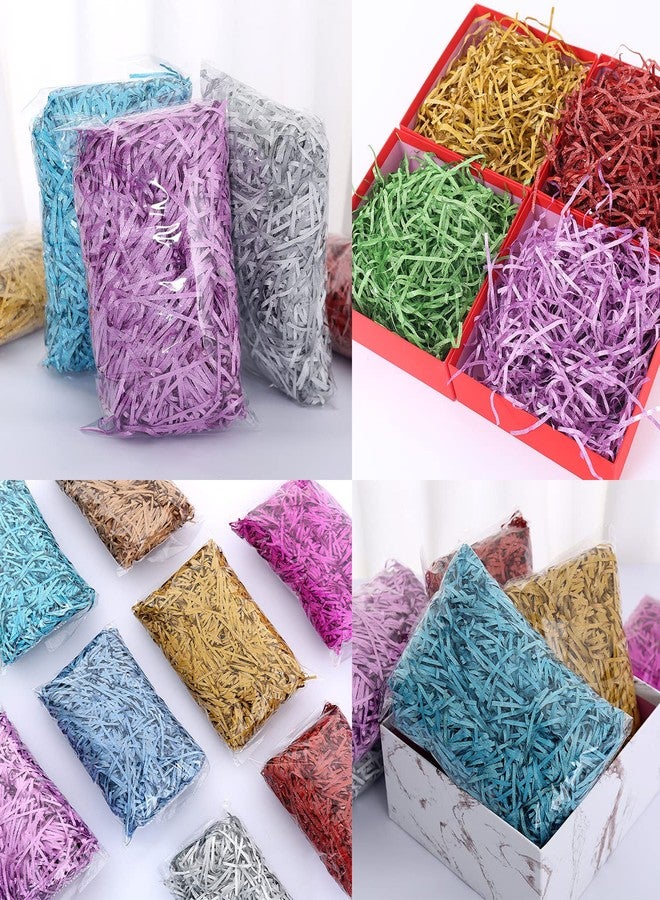 JINZOFLY Glitter Raffia Grass, 50 Grams Shiny PP Raffia Shredded for Gift Baskets Gift Box Filler Confetti Raffia Paper for Easter Basket Gift Packaging Filling - Image 3
