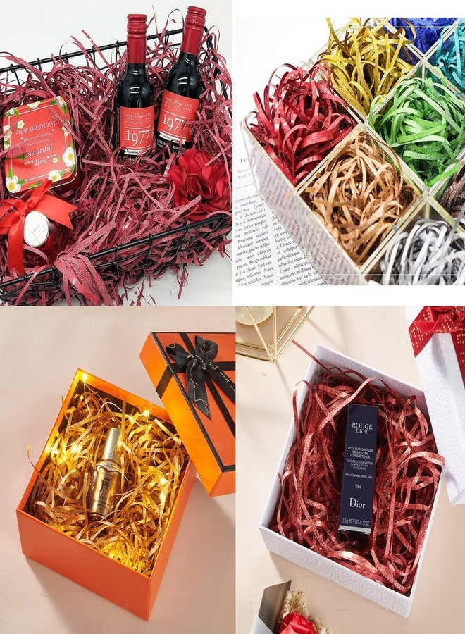 JINZOFLY Glitter Raffia Grass, 50 Grams Shiny PP Raffia Shredded for Gift Baskets Gift Box Filler Confetti Raffia Paper for Easter Basket Gift Packaging Filling - Image 4