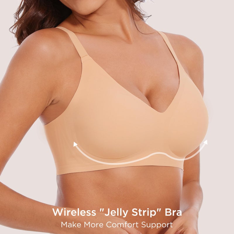 habibee Bra for Women No Underwire Comfort Seamless Bras Push Up Wireless Bras Full Coverage Bralettes, Bra Extender - Image 3