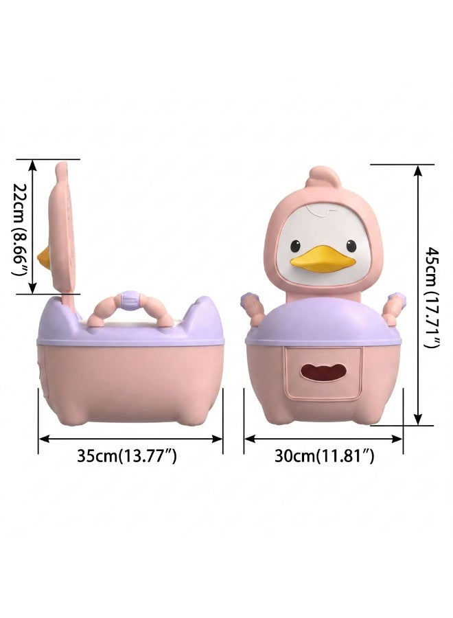Toddler Potty Training Chair with Armrests and Backrest - Comfortable and Easy Clean - Image 3