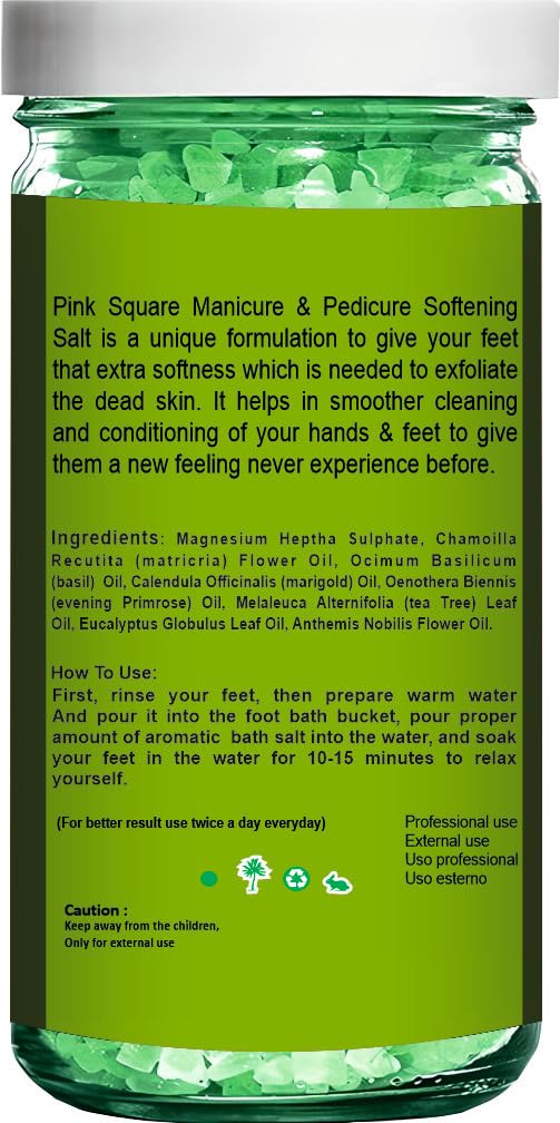 Pink Square Aromatic Lavender  Rose Detoxifying Bath Salt Crystal And Bath  For Muscle Relief Relieves Aches  Pain  Soothing  Relaxation  Pedicure  Manicure Salt Each 200g Combo of 3 - Image 5