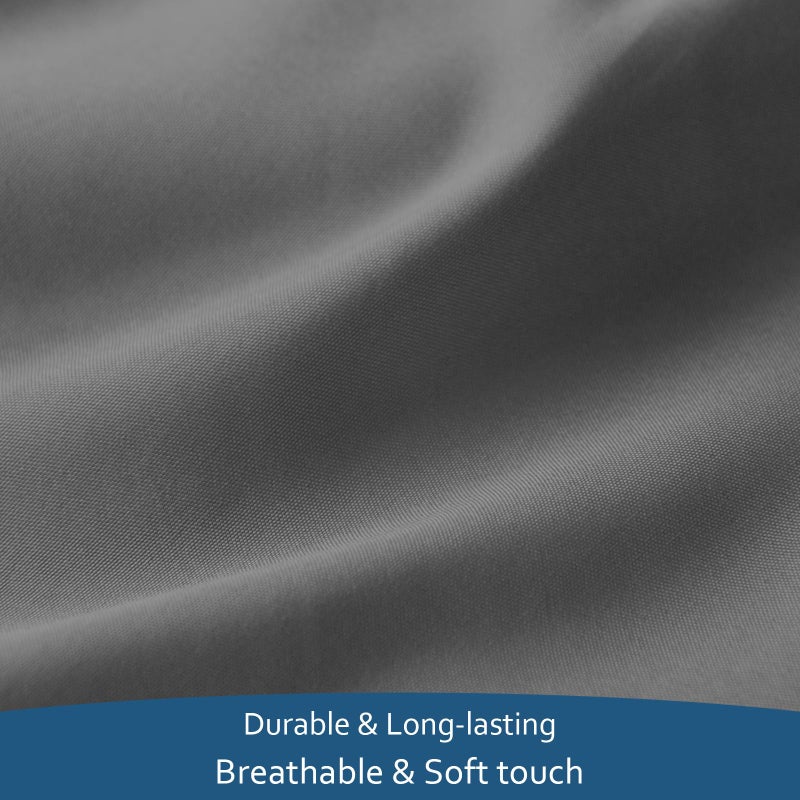 Moonsea Air Mattress Queen Sheet Set Deep Pocket Queen Sheets - 4 Piece Bed Sheets Queen Size Fade Resistant Fits 16in to 24in Pillow Top Air Bed Mattress - Grey - Image 5