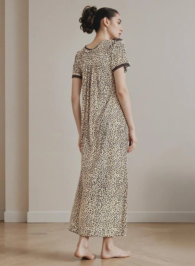 Splash FAV Animal Print Night Gown with Thongs