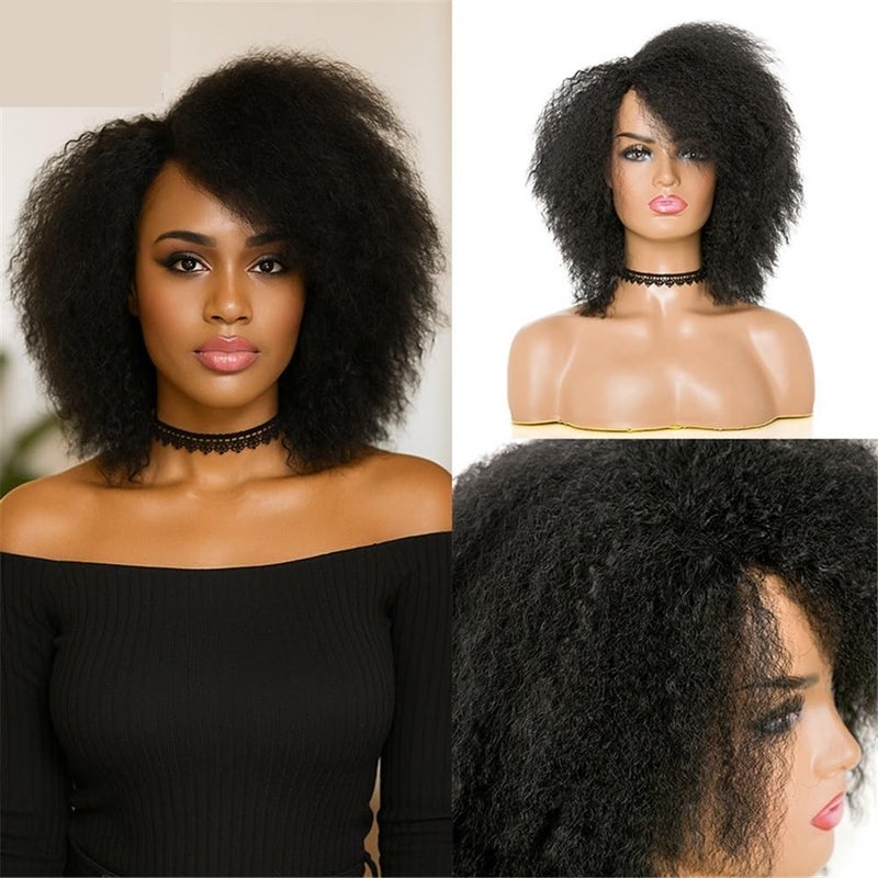 13 Inch Afro Wigs for Women 70s Kinky Curly Bouncy Huge Fluffy Puff Wigs Synthetic Hair for Daily Use for Women with Thinning Hair(#30) - Image 2