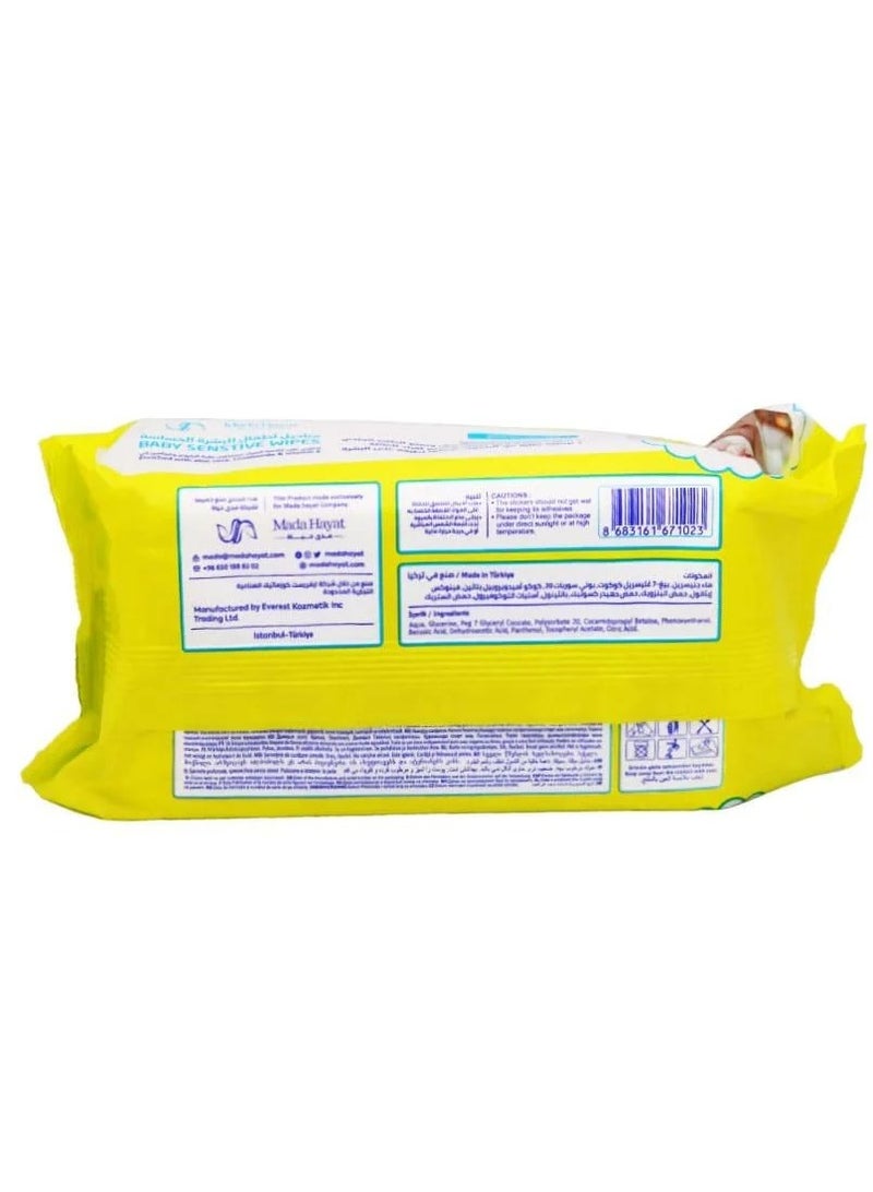 مدى حياة مناديل مبللة للأطفال ناعم ولطيف علي بشرة الطفل 100 منديل - Image 2