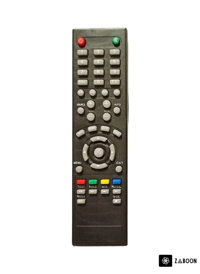 Zaboon Remote Control For Unionaire Pluto Ultra And J-Hans Smart Screens Black