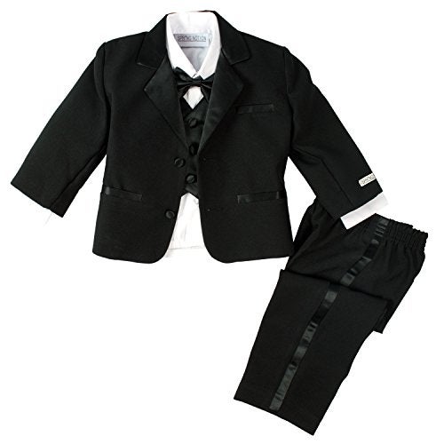 Spring Notion Baby Boys' Black Classic Fit Tuxedo Set, No Tail 18M (Large) - Image 5