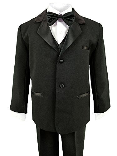 Spring Notion Baby Boys' Black Classic Fit Tuxedo Set, No Tail 18M (Large) - Image 3