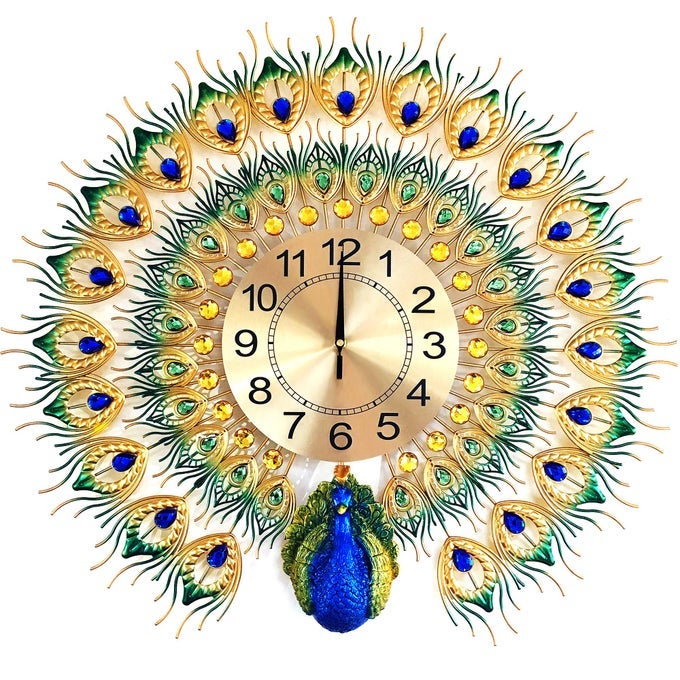MAGICPRO PEACOCK WALL CLOCK BIG SIZE