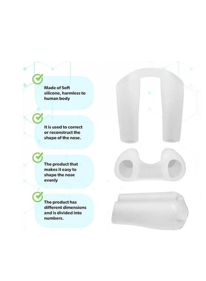 (No. 7  No. 8)Face healthly Silicone Nostril Retainer, Nose Pad for Surgery, Nose Retainer Rhinoplasty, Retainer for Work Surgery,%100 Silicone Nose Stud - Image 3