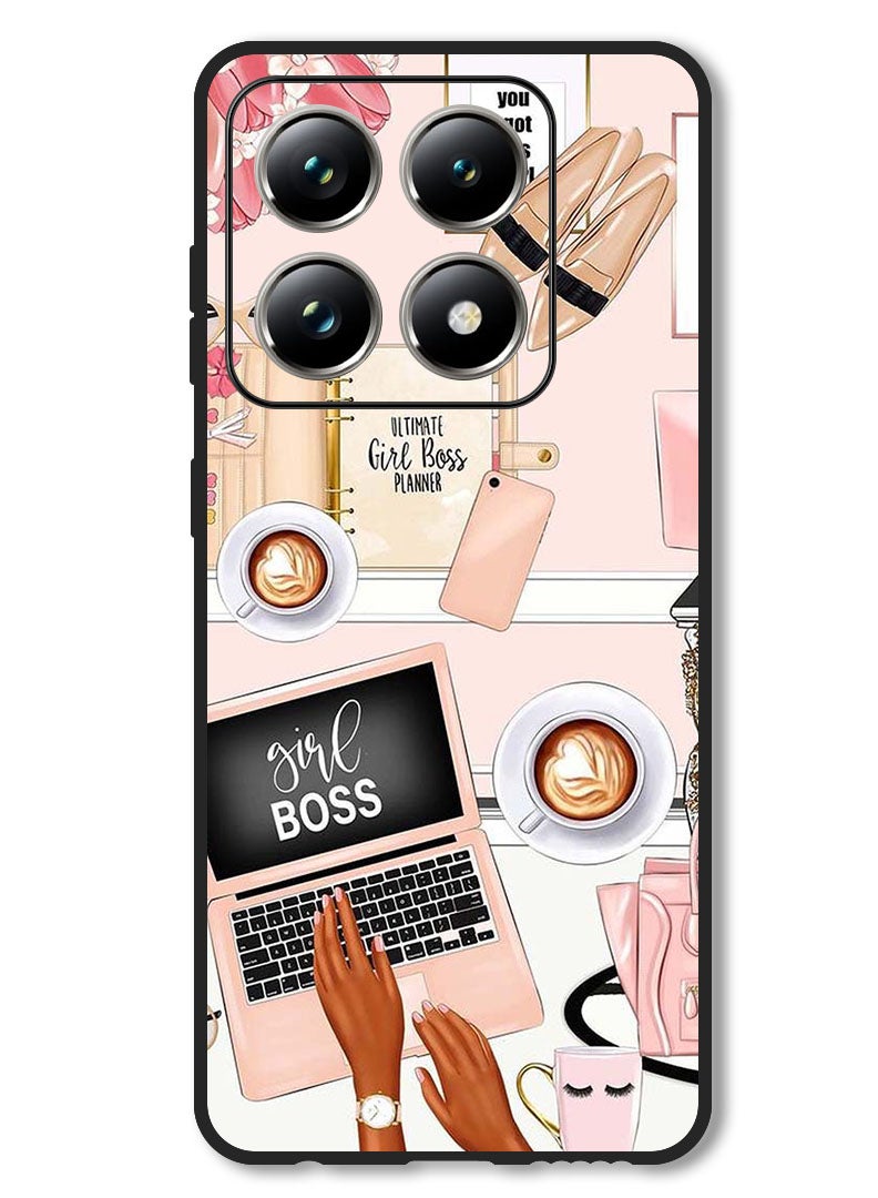 Theodor Case Compatible with Xiaomi 14T Pro Protection Shockproof Bumper Cover Girl Boss Item - Image 1