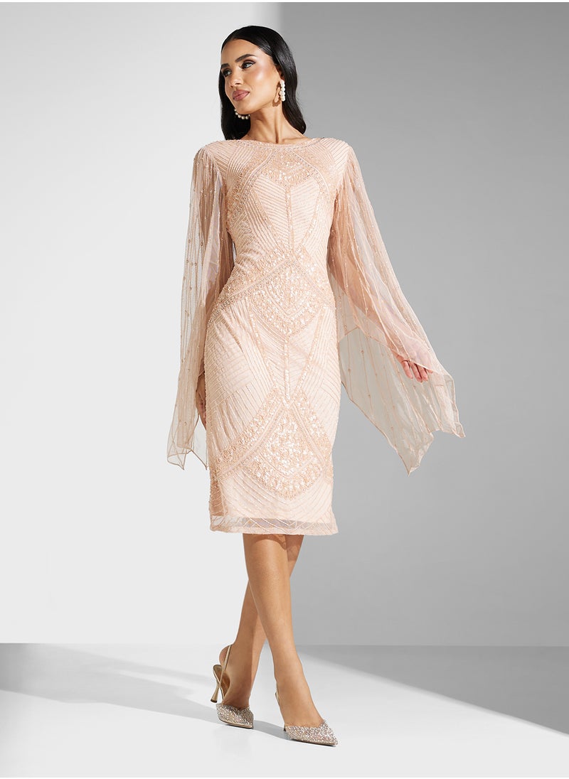 Amelia Rose Embellished Dress  - Image 4