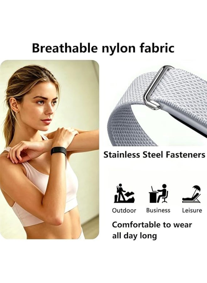 ZOXITY Nylon Sport Band Compatible with Google Fitbit Air,Soft Breathable Wristband Replacement Compatible with Fitbit Air Fitness,Micro-Adjustable Performance Loop for Screenless Tracker - Image 3