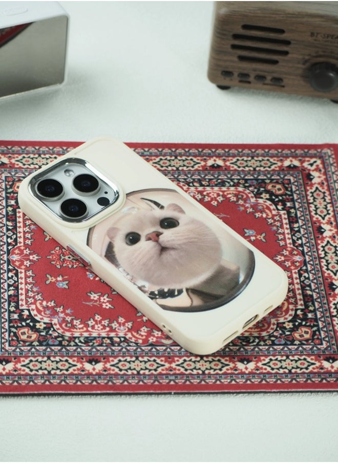 ShebSheb Cute Cat iPhone 14 Pro Case, Phone Cases with Camera Lens Protector  Soft Silicone Shockproof Protective Cover  - Image 5