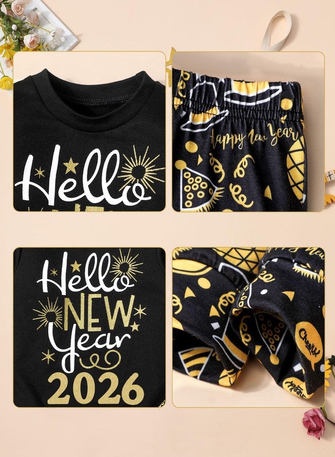 KANGKANG Toddler Boy New Years Eve Outfit 18-24 Months Pullover Sweatshirt Tops + Pants 2026 Toddler New Years Eve Outfit Boy 18 Month 24 Month - Image 5