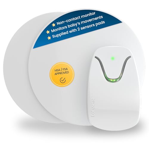 Babysense 7 Baby Sleep Breathing Movement Monitor for Newborn and Infants, No WiFi, Non Wearable, Non Contact Monitor with 2 Under-Mattress Sensors for Full Crib Coverage, FSA Baby Monitor - Image 1
