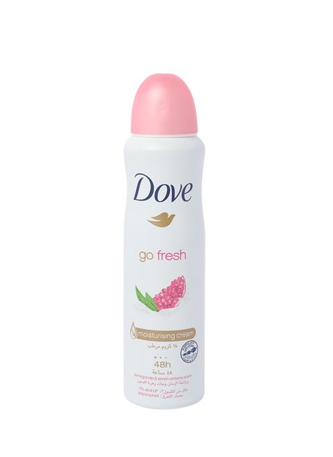 Go Fresh with ¼ moisturising cream 48H Protection Pomgranate & Lemon Verbena scent spray 150ml
