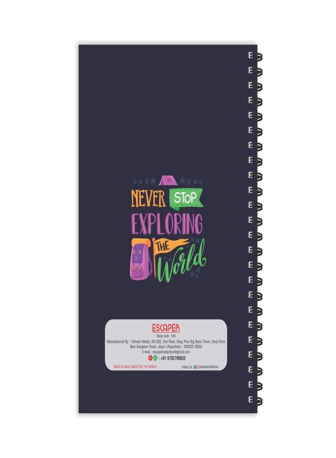 ESCAPER Never Stop Exploring The World Diary | Ruled - A5 Size - 8.5 x 5.5 inches Diary | Travel Diary | World Diary | Explore Diary | Diary for Office | Diary for Gift - Image 2