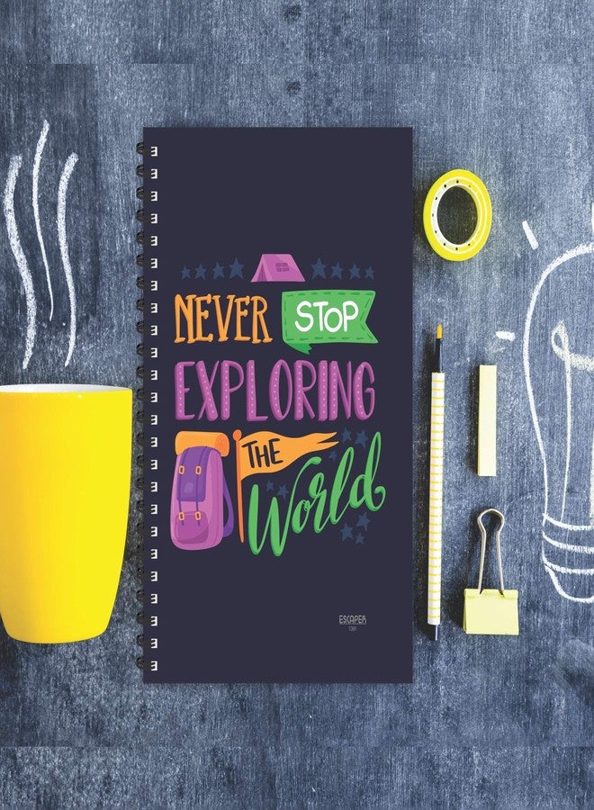 ESCAPER Never Stop Exploring The World Diary | Ruled - A5 Size - 8.5 x 5.5 inches Diary | Travel Diary | World Diary | Explore Diary | Diary for Office | Diary for Gift - Image 5