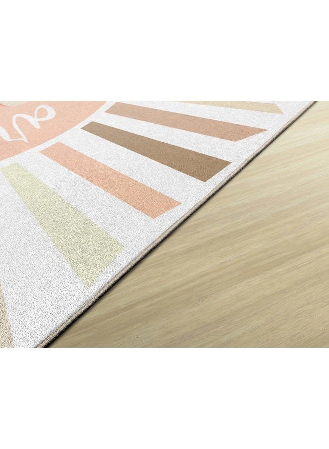 Flagship Carpets School Girl Style Simply Stylish Boho Rainbow My Sunshine Classroom Area Rug for Indoor Classroom Learning or Kid Bedroom Educational Play Mat, 5'x7'6" - Image 4