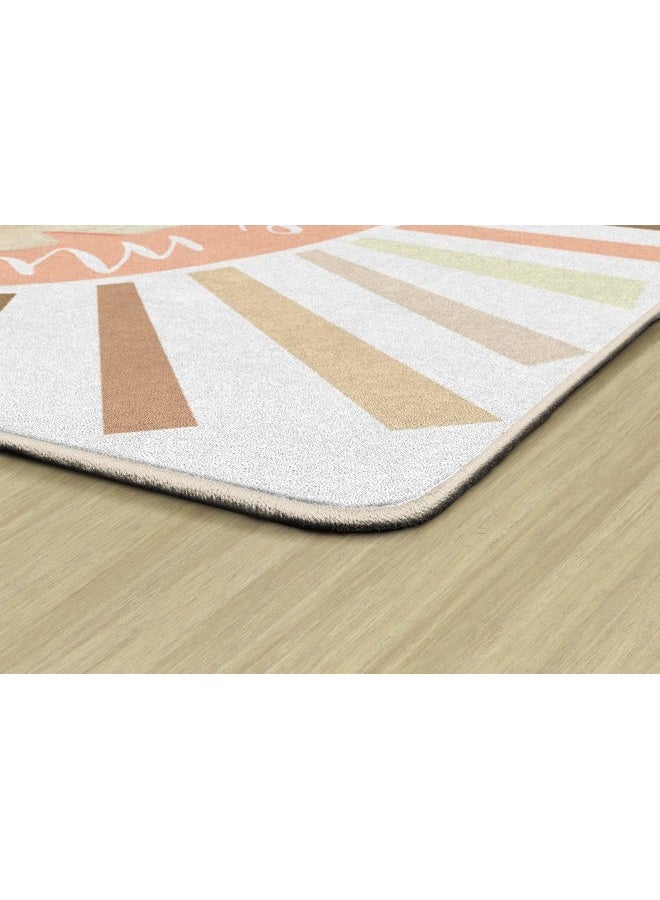 Flagship Carpets School Girl Style Simply Stylish Boho Rainbow My Sunshine Classroom Area Rug for Indoor Classroom Learning or Kid Bedroom Educational Play Mat, 5'x7'6" - Image 3
