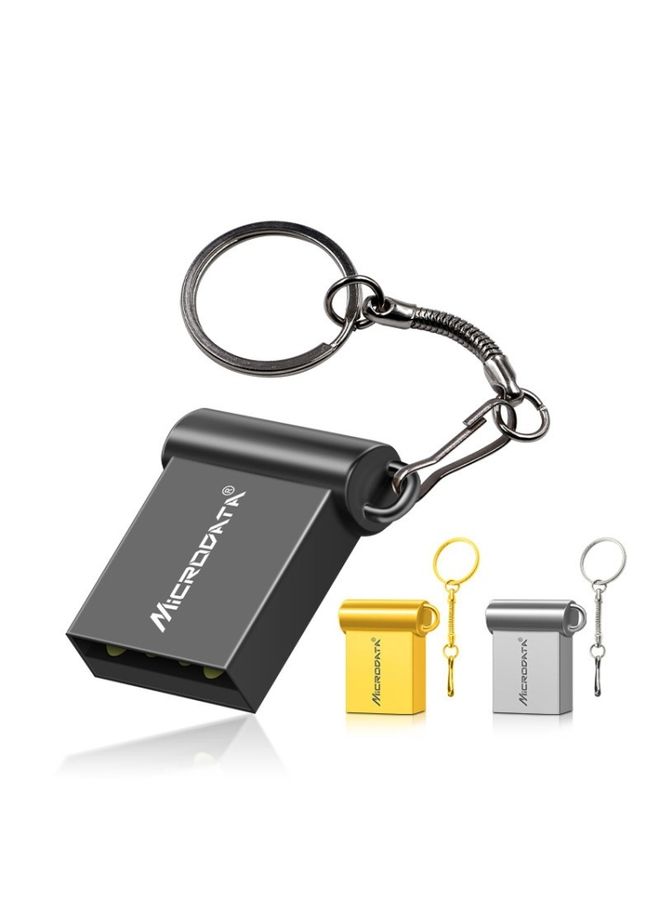 BURAQ MiCRODATA 4GB USB 2.0 Computer and Car Two-use Mini Metal U Disk (Black) - Image 3