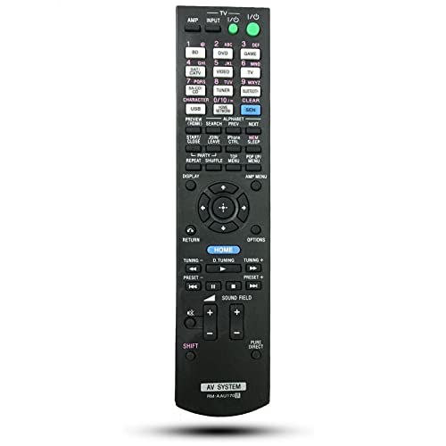 Kassionel Replaced Remote Control Compatible for Sony STR-DN840 RMAAU170 149205111 STR-DH740 RMAAU168 149204911 Audio/Video AV Receiver Home Theater System - Image 1