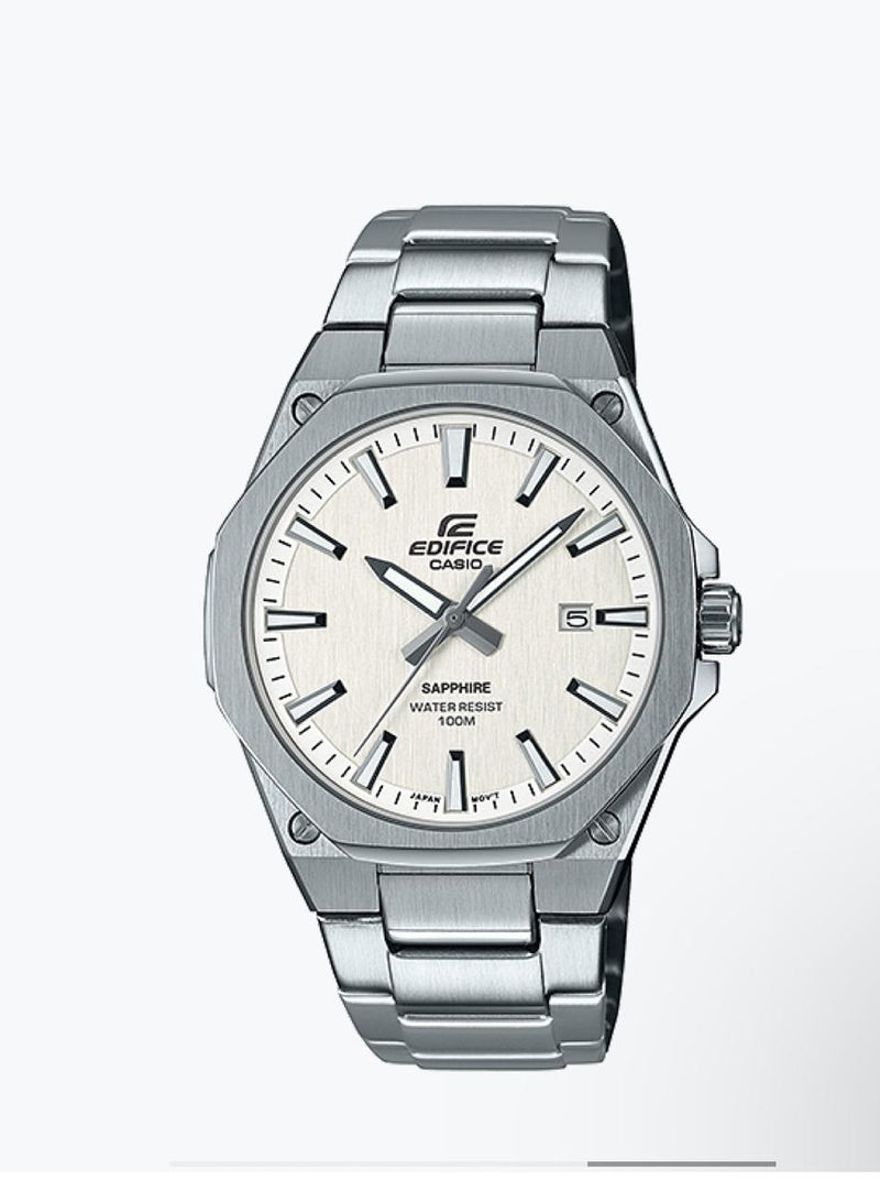 CASIO Edifice EFR-S108D-7AVUDF Analogue White Dial Men's Wrist Watch - Image 1