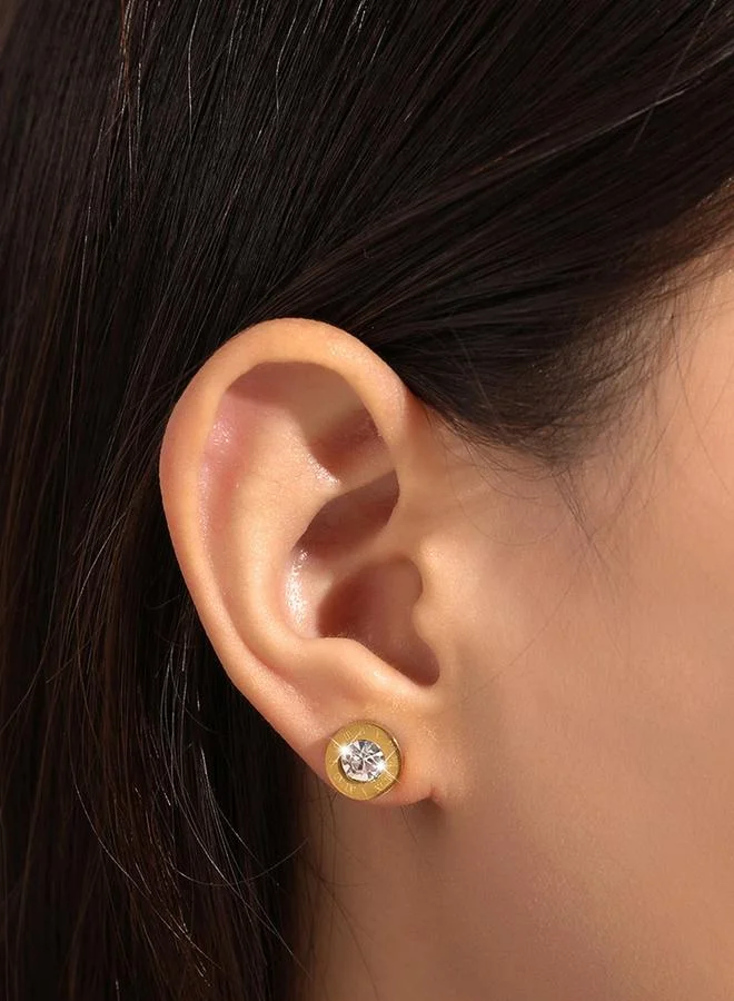 Take Two Roman Numeral Detail Stud Earrings