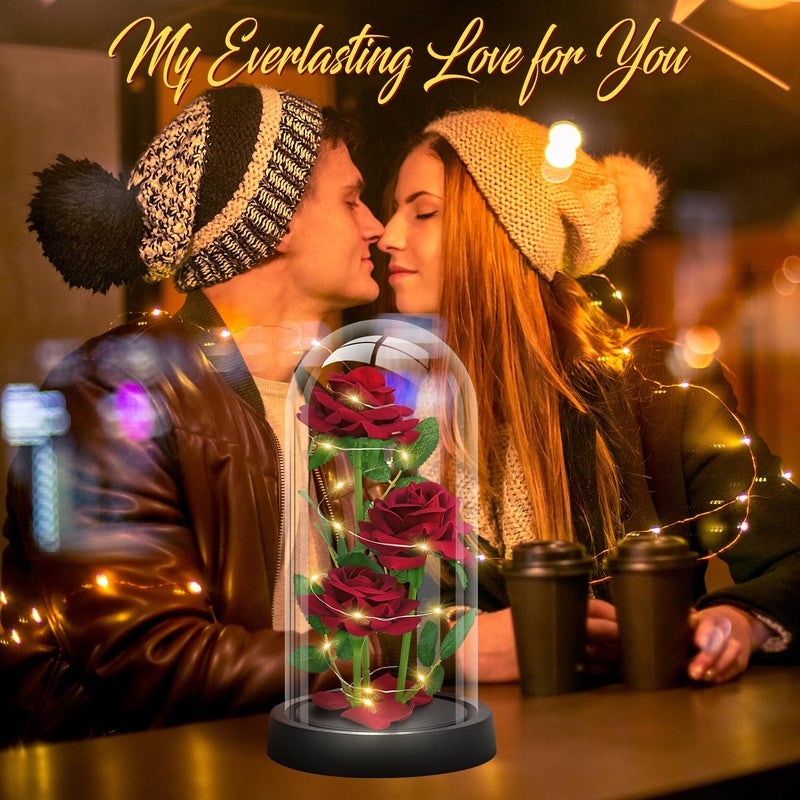 Akiyht Glass Rose Mothers Day Flower Gifts For Mom From Daughter Son  Birthday Gifts For Women Mom Wife Girlfriend  Handmade Glass Roses Flowers Womens Gifts For  Anniversary  Womens Day  Mothers Day - Image 3