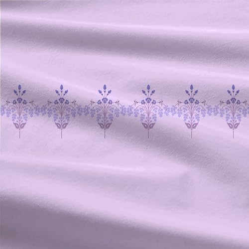 Trident Soft Comfort Pillow Covers Set of 2, 100% Cotton Pillow Covers, 210 TC, Soft and Breathable, Standard Size (46 cm x 69 cm) - Lilac Affair - Image 5