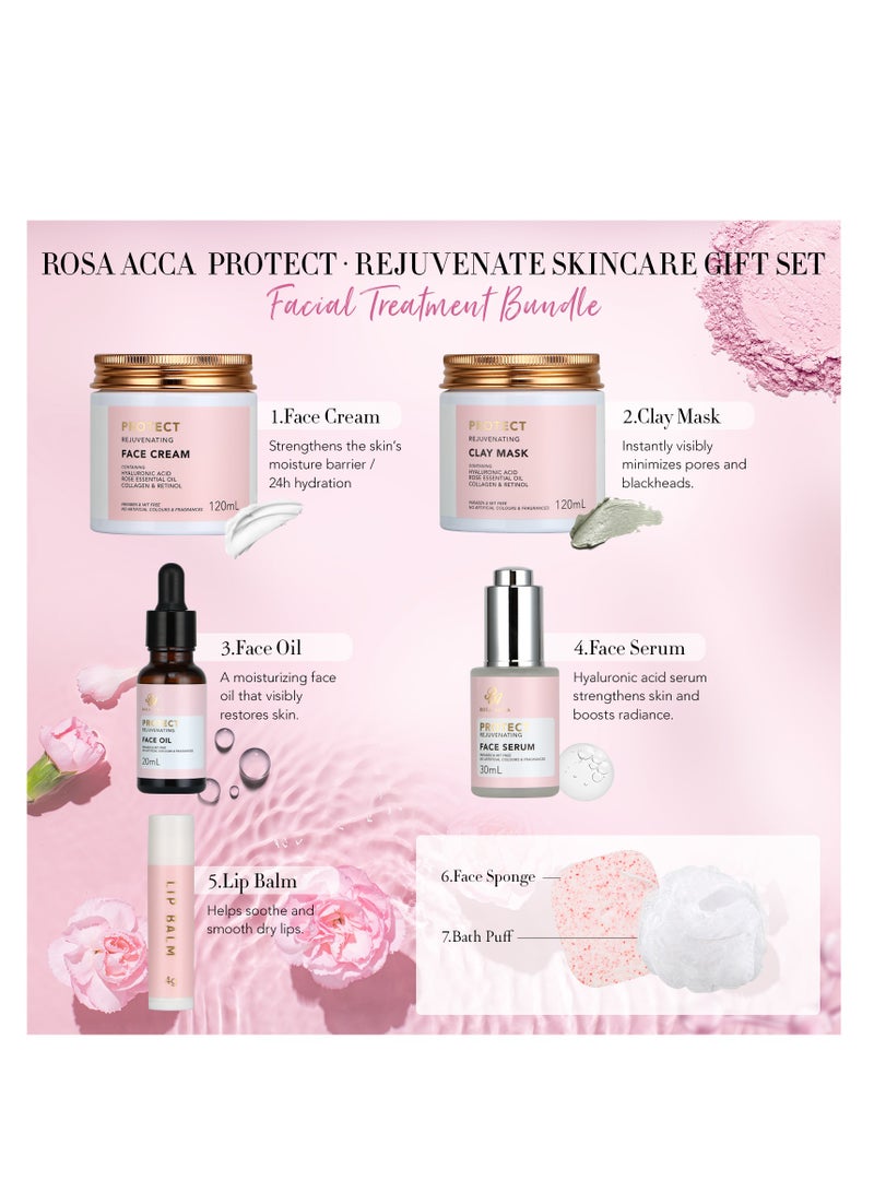 RA ROSA ACCA Spa Gifts for Women, 28pcs Facial Skin Care Set includes Face Cream,Bath Oil,Shower Accessories. Body & Facial Kit for Women, Birthday Gift for Women, Mother's Day Gift - Image 3