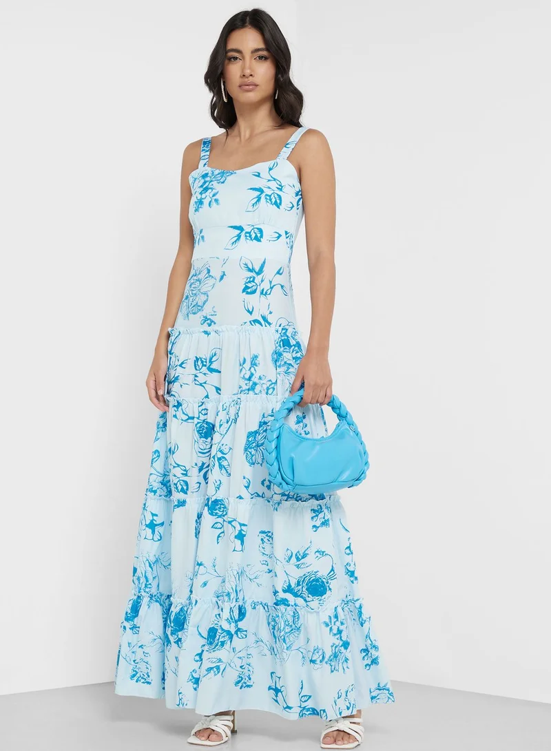 ELLA Floral Tiered Dress