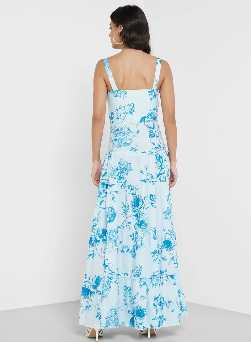 ELLA Floral Tiered Dress