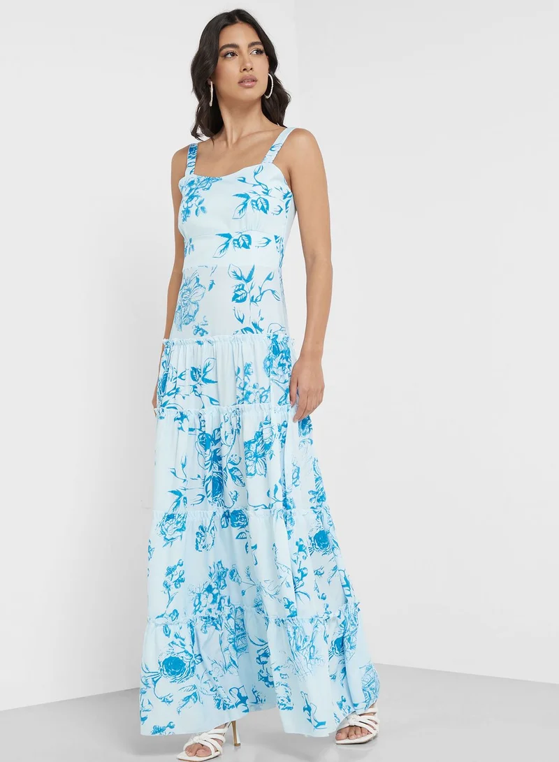 ELLA Floral Tiered Dress