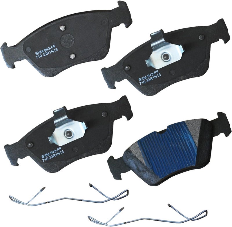 Bendix Premium SBM710 Semi-Metallic Front Brake Pads for Mercedes-Benz C230 2000-1999, C280 2000-1996, E300 1997-1996, SLK230 2004-1997 - Image 1