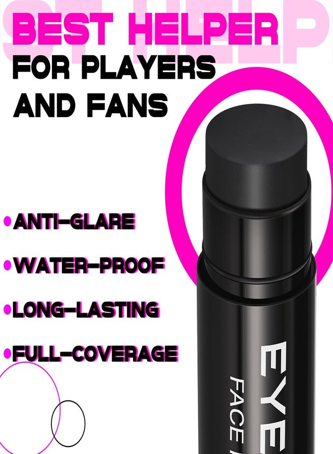 CCBeauty 12 PACK Black Eye Black Stick For Baseball Football Softball Lacrosse, Anti-Glare Eyeblack For Adults Kids, Waterproof, Last All Game, Smooth Application, High Pigment Color - Image 5