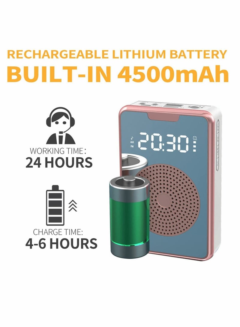 Portable Voice Amplifier with Microphone Headset, Ultralight Portable Mini Rechargeable Personal Speaker - Image 3