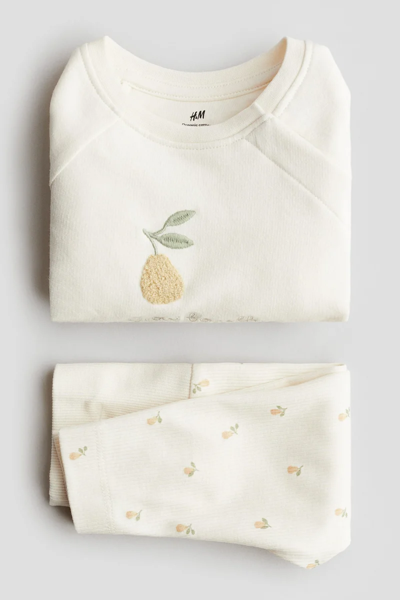 اتش اند ام طقم قطني من قطعتين