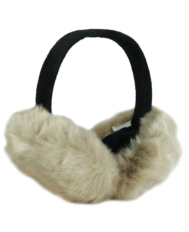 FabSeasons Faux Fur Winter Outdoor Accessory Foldable Ear Muffs/Warmer for Girls & Women for protection from Cold, Ideal Head/Hair Accessory during winters - Image 1