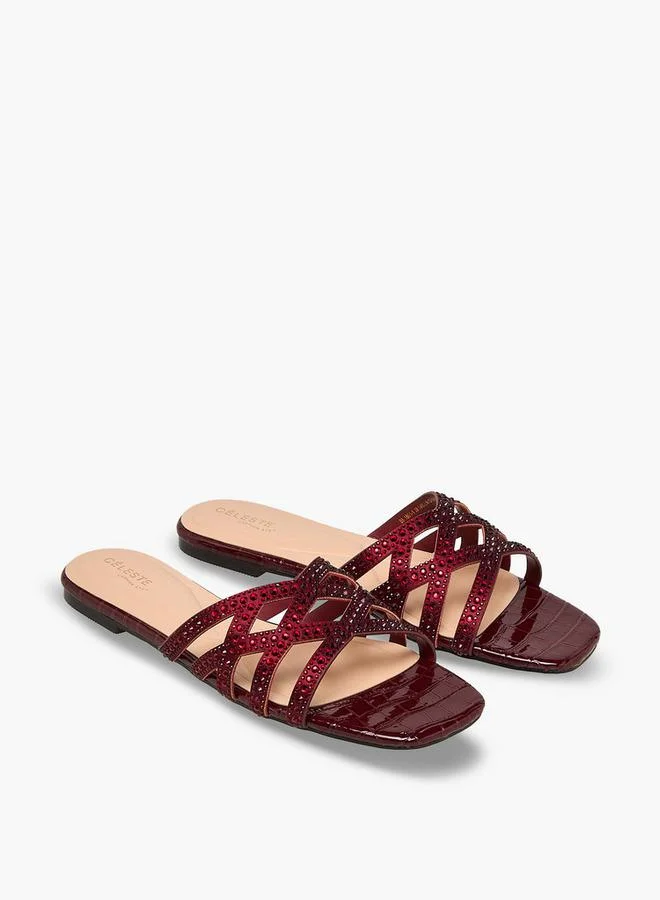 سيليست Women Embellished Flat Sandals Ramadan Collection