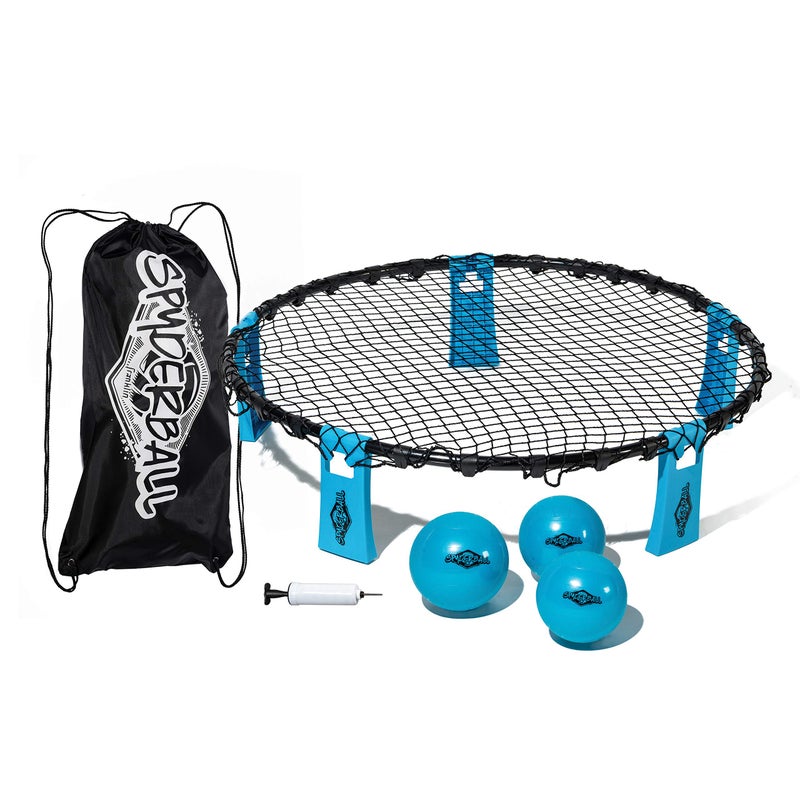Franklin Sports Spyderball Game Set Outdoor Beach Game for Kids Adults Includes Net 3 Balls Carrying Case
