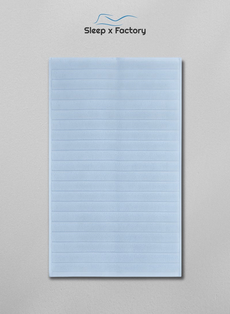 Sleep x Factory Wavy Textured Bath Towel – 100% Pure Cotton, Soft & Absorbent – 70x140 cm - Image 2