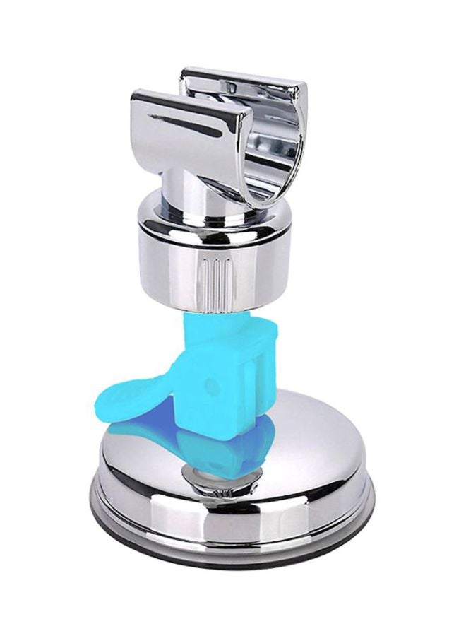 Adjustable Chrome Finish Shower Head Holder Silver/Blue 77x5x7cm
